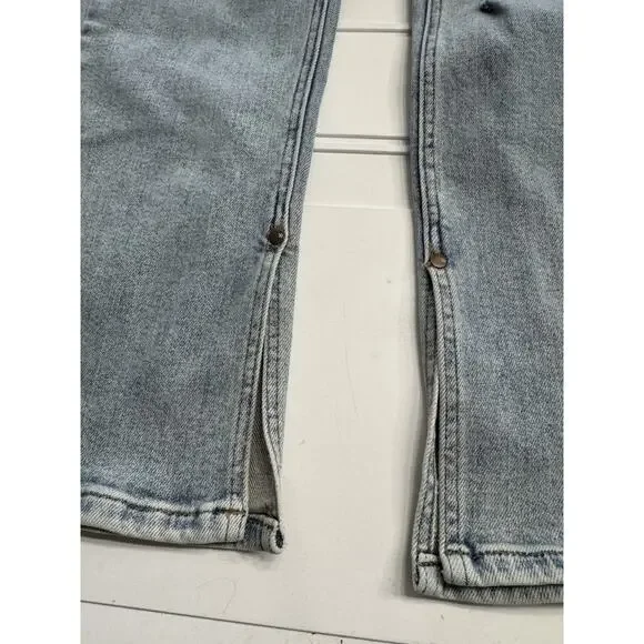 Judy Blue Jeans Womens Distressed 5/27 Blue Straight Stretch Medium Wash Denim - Picture 2 of 7